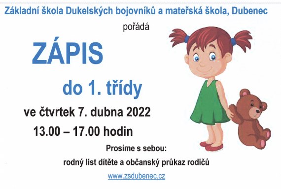 Zápis do 1. třídy