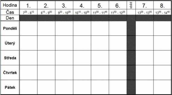 Rozvrhy hodin