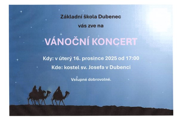 VÁNOČNÍ KONCERT