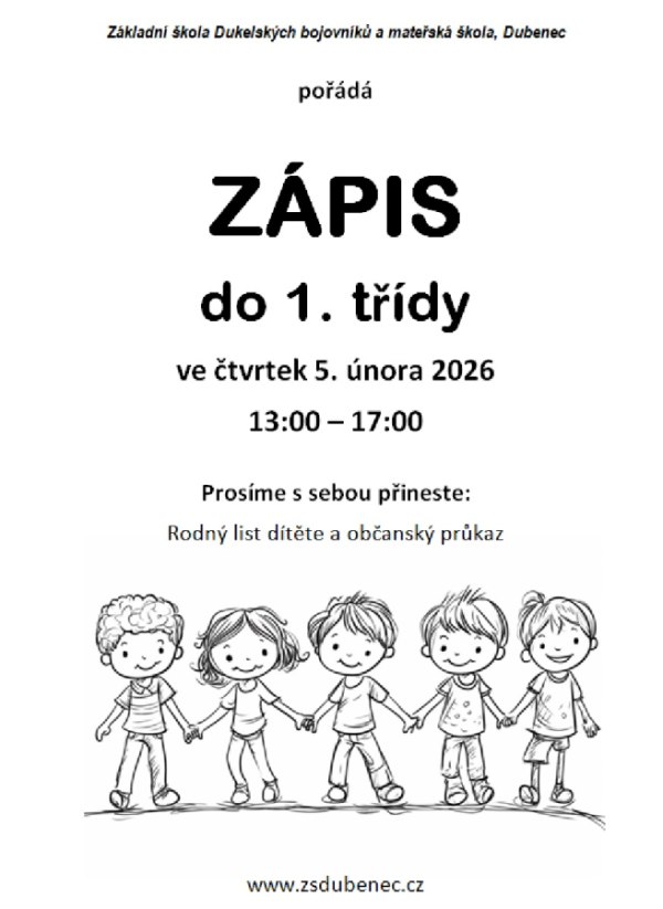 ZÁPIS DO 1. TŘÍDY